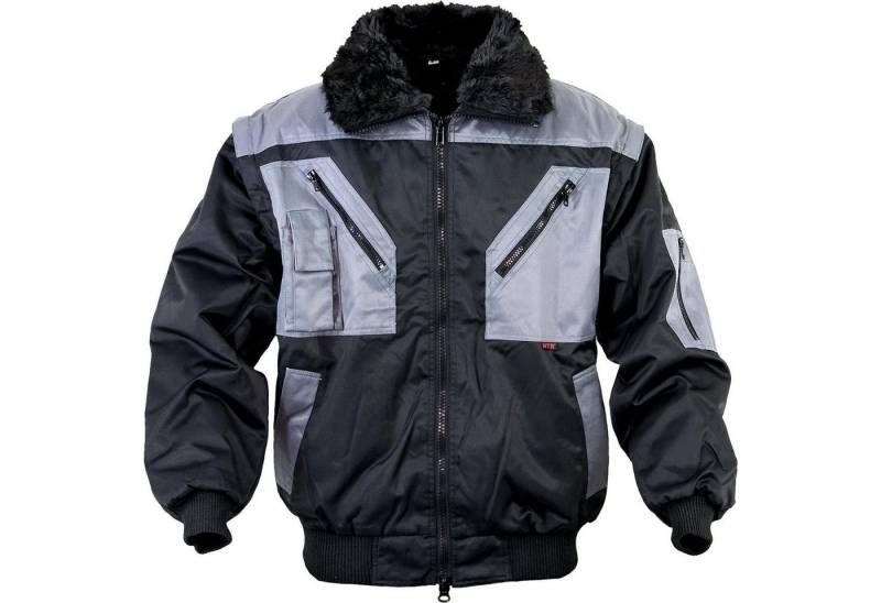 Kübler Pilotenjacke Pilotenjacke schwarz-grau von Kübler