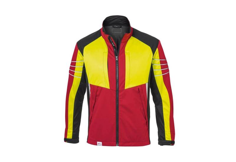 Kübler Softshelljacke Kübler Forest Ultrashell Jacke Pro rot/warngelb von Kübler