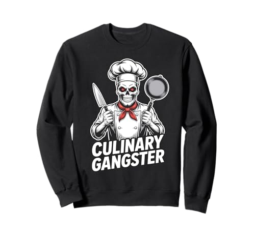 Lustiges Koch Outfit für Herren Küchenchef Culinary Gangster Sweatshirt Lustiges Koch Outfit für Herren Küchenchef Culinary Gangster Sweatshirt von Küchen Design Chefkoch Küche Grillen Kochen Grafik