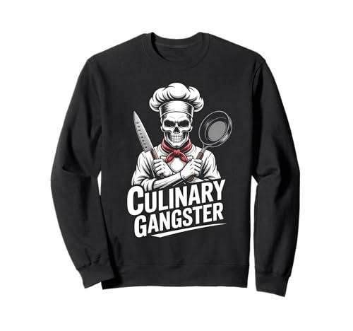 Lustiges Koch Outfit für Herren Küchenchef Culinary Gangster Sweatshirt Lustiges Koch Outfit für Herren Küchenchef Culinary Gangster Sweatshirt von Küchen Design Chefkoch Küche Grillen Kochen Grafik
