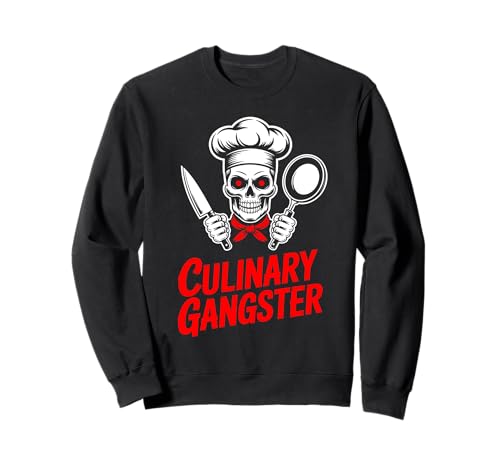 Lustiges Koch Outfit für Herren Küchenchef Culinary Gangster Sweatshirt Lustiges Koch Outfit für Herren Küchenchef Culinary Gangster Sweatshirt von Küchen Design Chefkoch Küche Grillen Kochen Grafik