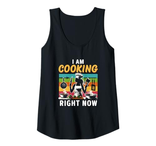 Damen Ich koche gerade Frauen Kochschülerinnen Hobbyköchinnen Tank Top Damen Ich koche gerade Frauen Kochschülerinnen Hobbyköchinnen Tank Top von Küchenköniginnen Köchinnen Kulinarische Expertinne