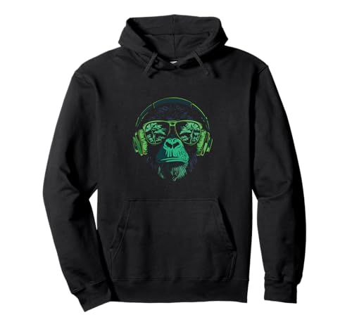 Bunter AFFE Kopfhörer Vibrant Graffiti Buntes Kinder Pullover Hoodie Bunter AFFE Kopfhörer Vibrant Graffiti Buntes Kinder Pullover Hoodie von Kühle Vibrierende Musik Affen Kopfhörer Kunst Affe