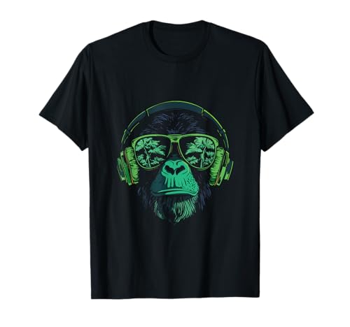 Bunter AFFE Kopfhörer Vibrant Graffiti Buntes Kinder T-Shirt Bunter AFFE Kopfhörer Vibrant Graffiti Buntes Kinder T-Shirt von Kühle Vibrierende Musik Affen Kopfhörer Kunst Affe