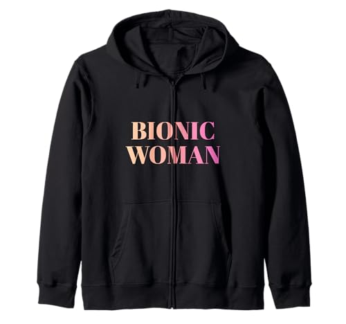 Bionic Woman Hüfte Knie Operation Genesung Prothese Kapuzenjacke Bionic Woman Hüfte Knie Operation Genesung Prothese Kapuzenjacke von Künstliches Gelenk Gute Besserung Geschenke Damen