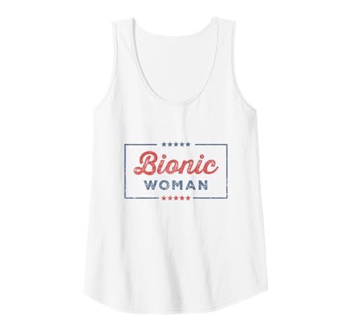 Damen Bionic Woman Hüfte Knie Operation Genesung Prothese Tank Top von Künstliches Gelenk Gute Besserung Geschenke Damen