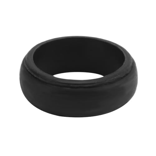 Kueohse 8 mm Beliebte Schwarz Männer Silikon Kühle Ringe Frauen Gummi Ehering Umwelt Sport Ring # 8 von Kueohse
