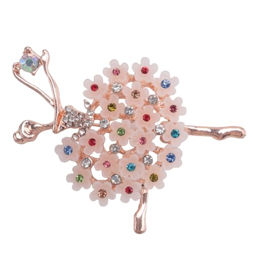 Kueohse Luxus Kristall Brosche Taenzer Brustpin Farbenfroh Legierung ueberzogene Frauen Maedchen Geschenk von Kueohse