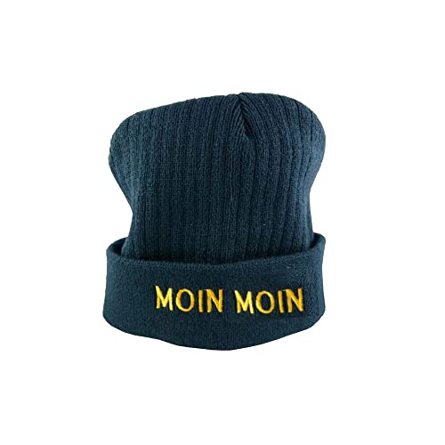 MILEKO Maritime Strickmütze Mütze mit Schriftzug Moin Moin blau One Size MILEKO Maritime Strickmütze Mütze mit Schriftzug Moin Moin blau One Size von Küstenambiente
