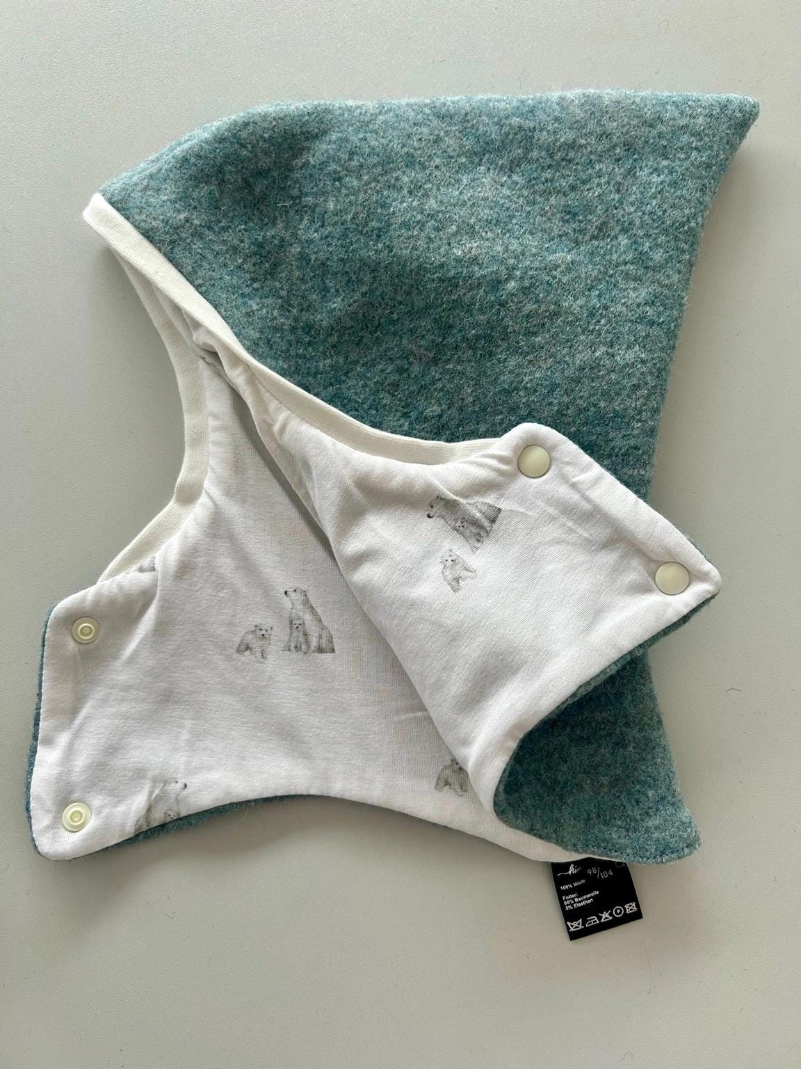 Walk Schlupfmütze „Eisbär-Bucht" - Mint | Wintermütze Baby & Kind Handmade in Hamburg von KuestenfieberDesign