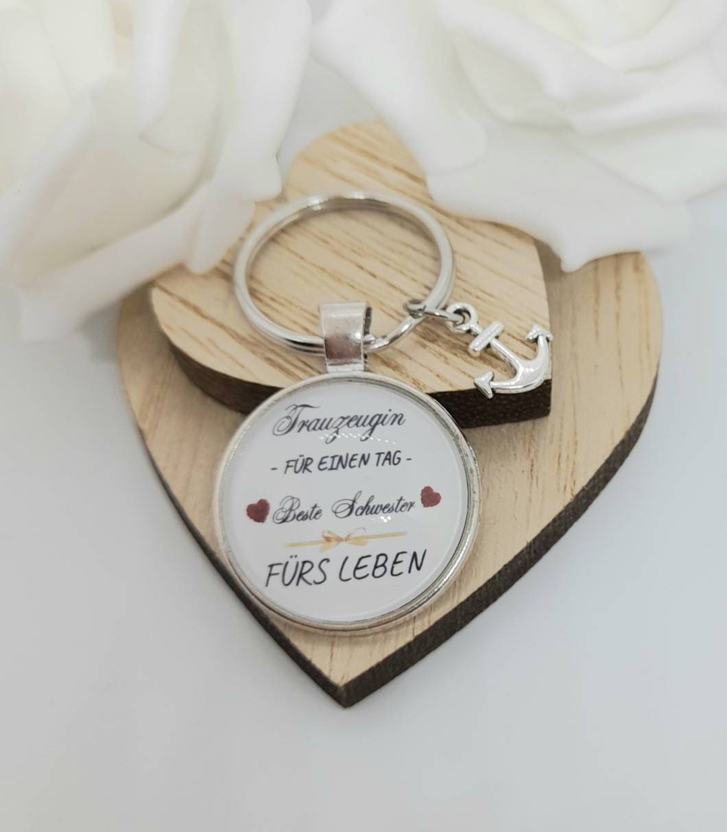 Schlüsselanhänger Trauzeugin Für Einen Tag, Beste Schwester Fürs Leben Schlüsselanhänger Trauzeugin Für Einen Tag, Beste Schwester Fürs Leben von KuestenglitzerMV