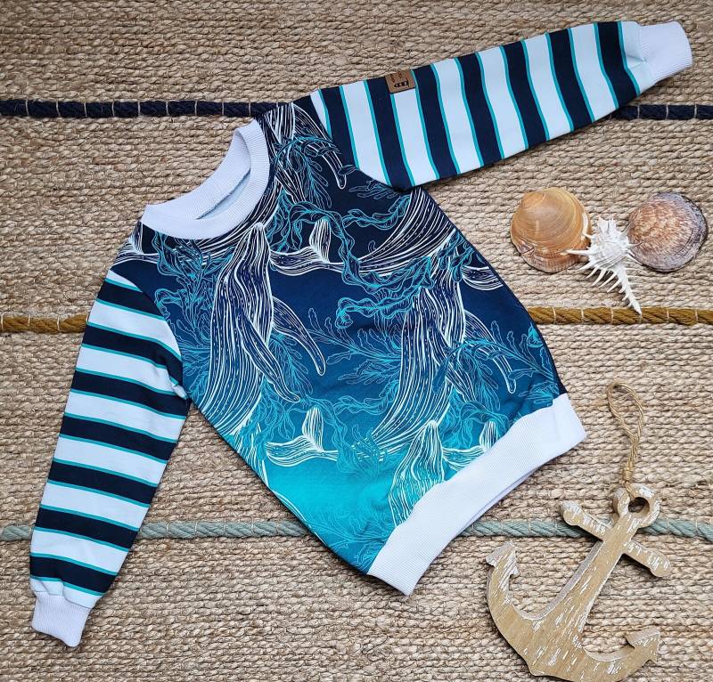 Bio Baumwolle Kinderpullover Weich, Kuschelig Und Maritim - Nachhaltig Produzierte Pullover Für Glückliche Kinder Schulanfang von Kuestenjuwel