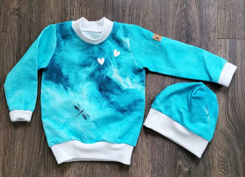 Maritimer Kinderpullover Türkis von Kuestenjuwel