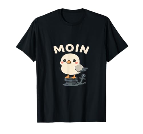 Baby Möwe mit Moin – Lustiges Nordsee Motiv T-Shirt Baby Möwe mit Moin – Lustiges Nordsee Motiv T-Shirt von Küstenliebe Designs