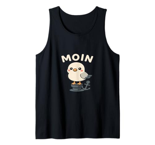 Baby Möwe mit Moin – Lustiges Nordsee Motiv Tank Top Baby Möwe mit Moin – Lustiges Nordsee Motiv Tank Top von Küstenliebe Designs