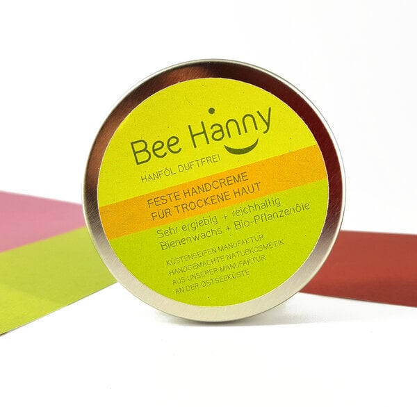 Küstenseifen Manufaktur Feste Handcreme Hanföl ohne Duft / Bodybutter Sensitiv von Küstenseifen Manufaktur