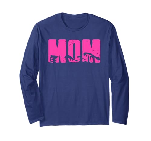 Surf-Mama Ozeanwelle Brett Küstenstil Langarmshirt Surf-Mama Ozeanwelle Brett Küstenstil Langarmshirt von Küstensurfende Mütter und Wellenfans