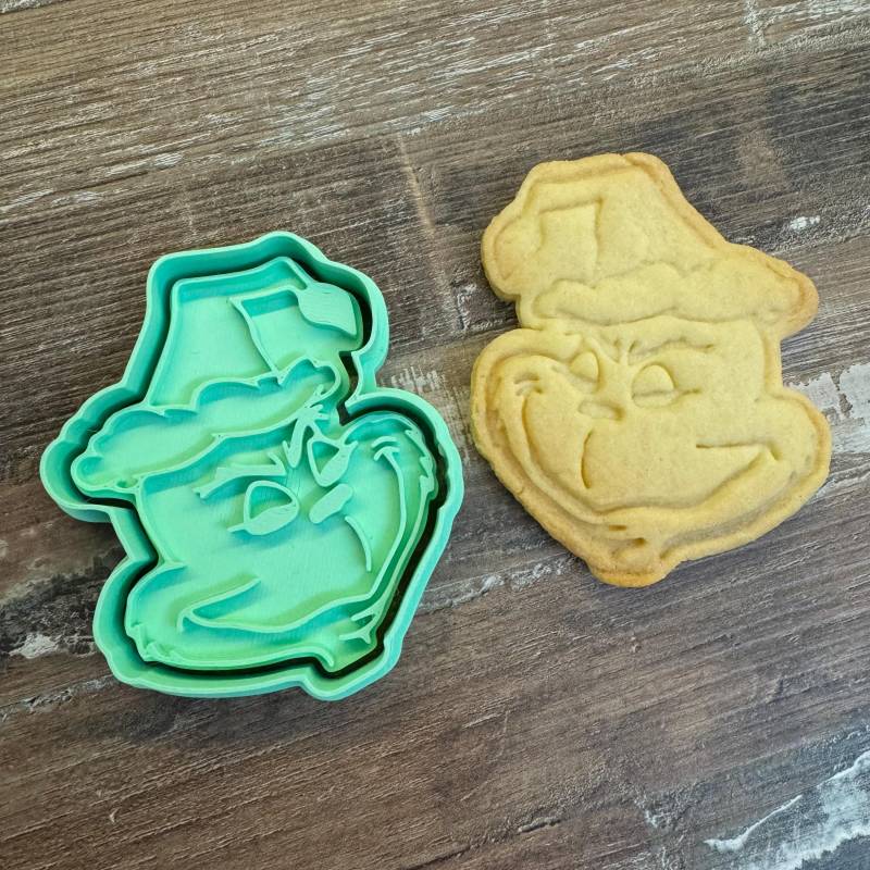 Cookie Cutter Grinch Keks Ausstecher Whoville Keksform Ausstechform Xmas Christmas Weihnachten Plätzchen von Kuestlich