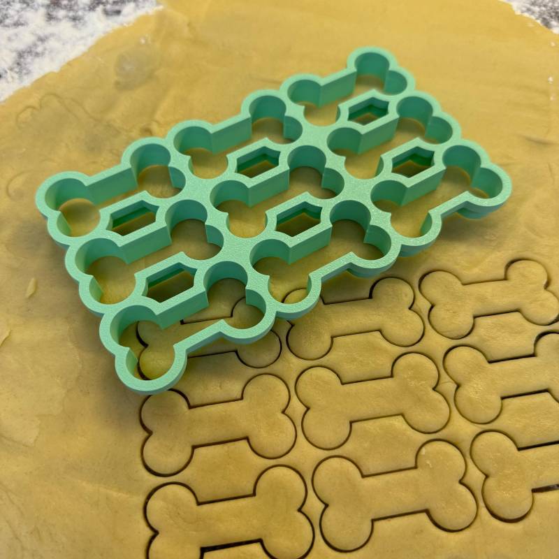 Cookie Cutter Multicutter Hundekuchen Knochen Hunde Keks Ausstecher Keksform Ausstechform Xmas Christmas Weihnachten Advent 9 von Kuestlich