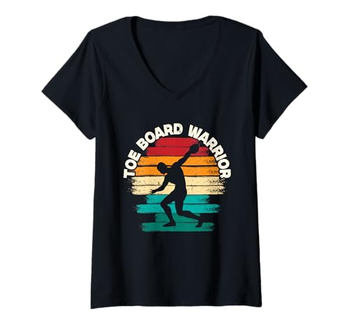 Damen Kugelstoßen Kugelstoß Kugelstoßer Toe Board Warrior T-Shirt mit V-Ausschnitt Damen Kugelstoßen Kugelstoß Kugelstoßer Toe Board Warrior T-Shirt mit V-Ausschnitt von Kugelstoßen Kugelstoßer Kugelstoßerin