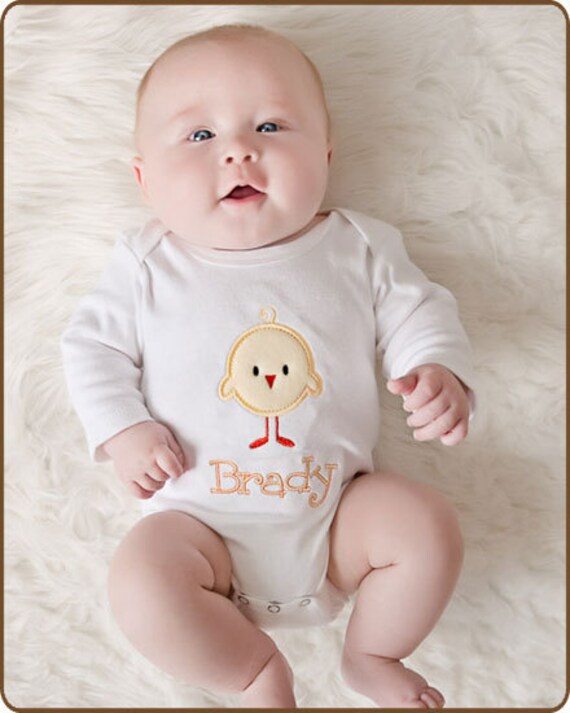 Personalisierte Babykleidung - Baby Chic Bodysuit Shirt Besticktes Langarmshirt Personalisierte Babykleidung - Baby Chic Bodysuit Shirt Besticktes Langarmshirt von KuggaKIDS