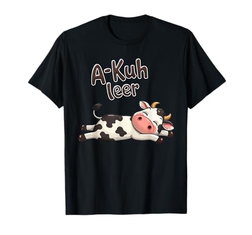 Kuh Wortwitz | Lustiges Kuhmotiv "A-Kuh leer" für Kinder T-Shirt von Kuh Designer Designs