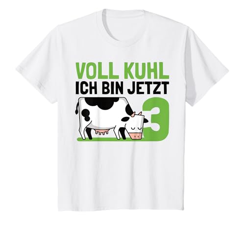Voll Kuhl Ich Bin Jetzt 3 Jahre | Kühe | Jungen Mädchen Kuh T-Shirt von Kuh Designs Zum Kindergeburtstag by kirolino