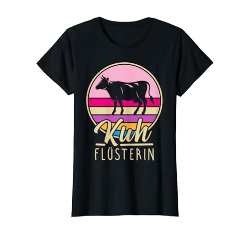 Kuh Flüsterin Outfit Bäuerin Melkerin Damen Bauernhof Kühe T-Shirt Kuh Flüsterin Outfit Bäuerin Melkerin Damen Bauernhof Kühe T-Shirt von Kuhflüsterin Kuhstall Design Rinder Frauen Mädchen
