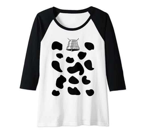 Damen Kuh Kostüm Kuhglocke Kuhflecken Kuhmuster Karneval Fasching Raglan Damen Kuh Kostüm Kuhglocke Kuhflecken Kuhmuster Karneval Fasching Raglan von Kuhkostüm Glocke Kuhglocke Kuhflecken Tierkostüm