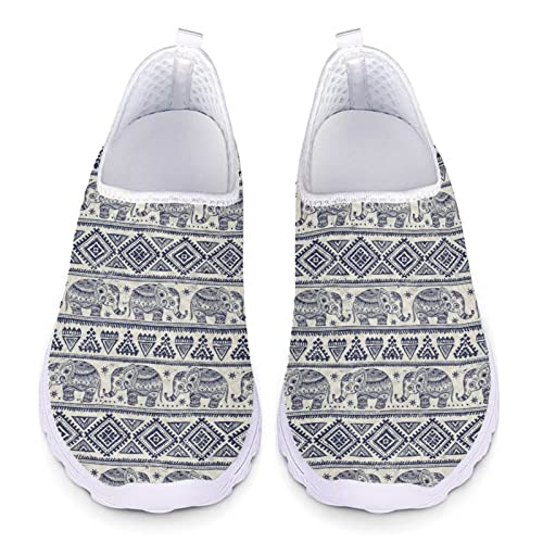 Kuiaobaty Anti-Rutsch-Trainer Ethnic Elephant Print Damen Loafers Vintage Style Sneakers Slip-on-Schuhe Komfort-Laufschuh Kuiaobaty Anti-Rutsch-Trainer Ethnic Elephant Print Damen Loafers Vintage Style Sneakers Slip-on-Schuhe Komfort-Laufschuh von Kuiaobaty