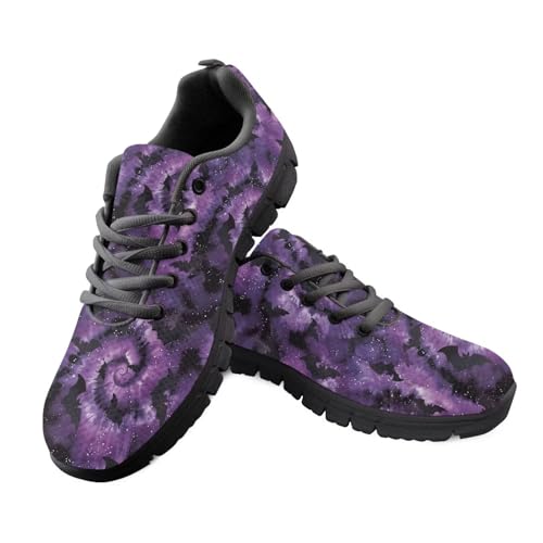 Kuiaobaty Atmungsaktive Turnschuhe für Damen, legere Arbeitsschuhe, Van Gogh Art, Schmetterling, Leopardenmuster, athletische Wanderschuhe, Fitnessstudio, Fitness-Sneaker, Fledermäuse mit Batikfärbung Kuiaobaty Atmungsaktive Turnschuhe für Damen, legere Arbeitsschuhe, Van Gogh Art, Schmetterling, Leopardenmuster, athletische Wanderschuhe, Fitnessstudio, Fitness-Sneaker, Fledermäuse mit Batikfärbung von Kuiaobaty