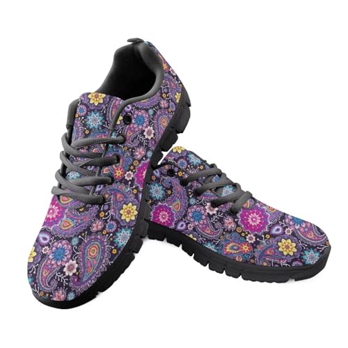 Kuiaobaty Atmungsaktive Turnschuhe für Damen, legere Arbeitsschuhe, Van Gogh Art, Schmetterling, Leopardenmuster, athletische Wanderschuhe, Fitnessstudio, Fitness-Sneaker, Folk Floral Purple, 39 EU Kuiaobaty Atmungsaktive Turnschuhe für Damen, legere Arbeitsschuhe, Van Gogh Art, Schmetterling, Leopardenmuster, athletische Wanderschuhe, Fitnessstudio, Fitness-Sneaker, Folk Floral Purple, 39 EU von Kuiaobaty