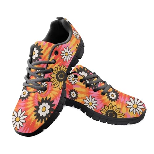 Kuiaobaty Atmungsaktive Turnschuhe für Damen, legere Arbeitsschuhe, Van Gogh Art, Schmetterling, Leopardenmuster, athletische Wanderschuhe, Fitnessstudio, Fitness-Sneaker, Hippie Daisy Tie Dye, 44.5 Kuiaobaty Atmungsaktive Turnschuhe für Damen, legere Arbeitsschuhe, Van Gogh Art, Schmetterling, Leopardenmuster, athletische Wanderschuhe, Fitnessstudio, Fitness-Sneaker, Hippie Daisy Tie Dye, 44.5 von Kuiaobaty