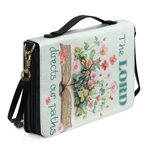 Kuiaobaty Bibel-Aufbewahrungstasche mit Stift-Handytaschen, Aquarellbücher, Blumen, Bibelschutz, Kirchenbuchhülle für Damen, Größe XXL Kuiaobaty Bibel-Aufbewahrungstasche mit Stift-Handytaschen, Aquarellbücher, Blumen, Bibelschutz, Kirchenbuchhülle für Damen, Größe XXL von Kuiaobaty