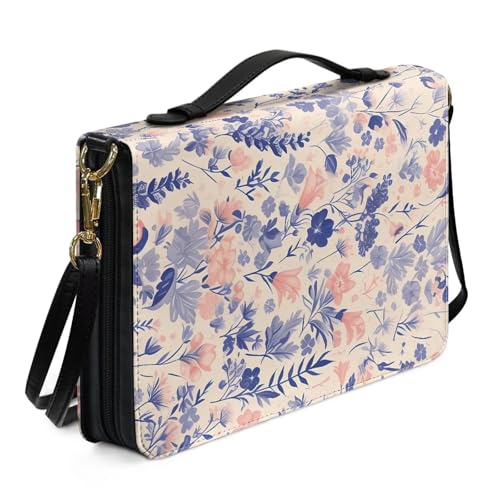 Kuiaobaty Bibelhülle mit Aquarell-Blumenmuster, Kunstleder, bunte Blumenmalerei, Kirchentasche, Bibelhüllen mit Schultergurt Kuiaobaty Bibelhülle mit Aquarell-Blumenmuster, Kunstleder, bunte Blumenmalerei, Kirchentasche, Bibelhüllen mit Schultergurt von Kuiaobaty