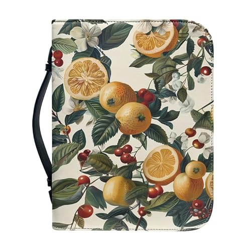Kuiaobaty Bibeltasche mit Zitronen-Griff, mit Reißverschluss, Vintage-Malerei, Zitronen-Buchhüllen für neuartige Buch-Schutzhülle Kuiaobaty Bibeltasche mit Zitronen-Griff, mit Reißverschluss, Vintage-Malerei, Zitronen-Buchhüllen für neuartige Buch-Schutzhülle von Kuiaobaty