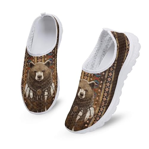 Kuiaobaty Corgi Hundeschädel Damen Slip On Mesh Sommer Laufschuhe Krankenschwester Arbeitsschuhe Walk Casual Sneaker Schuhe, Tribal Bear, 41.5 EU Kuiaobaty Corgi Hundeschädel Damen Slip On Mesh Sommer Laufschuhe Krankenschwester Arbeitsschuhe Walk Casual Sneaker Schuhe, Tribal Bear, 41.5 EU von Kuiaobaty