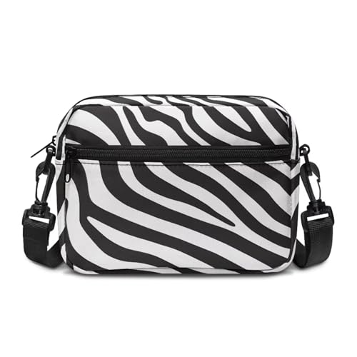 Kuiaobaty Crossbody-Taschen für Damen, mehrere Taschen, britische Flagge, Schulterhandtaschen, Schultertaschen mit verstellbarem Riemen, Zebramuster, One Size von Kuiaobaty