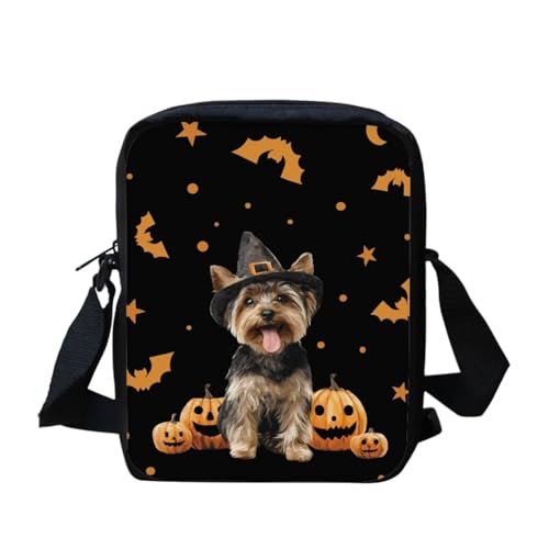 Kuiaobaty Damen Crossbody Messenger Bag - Kleine Umhängetasche für Teenager oder Mädchen, Witchy Yorkshire von Kuiaobaty