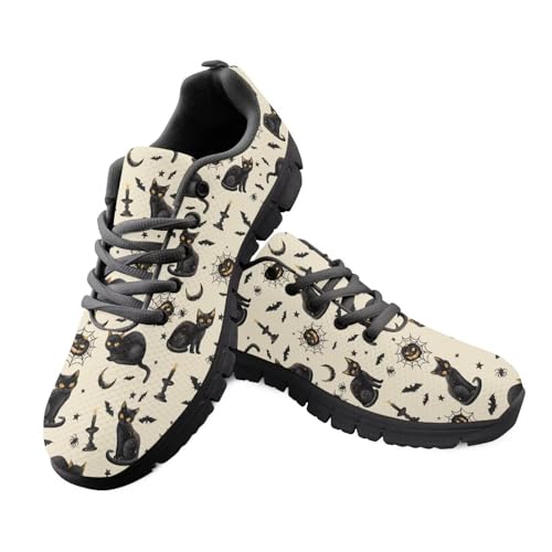Kuiaobaty Damen-Laufschuhe, Freizeitschuhe, Tierstruktur, Pilzdruck, atmungsaktiv, Netzstoff, Turnschuhe, Turnschuhe, rutschfest,, Halloween Black Cats, 43.5 EU Kuiaobaty Damen-Laufschuhe, Freizeitschuhe, Tierstruktur, Pilzdruck, atmungsaktiv, Netzstoff, Turnschuhe, Turnschuhe, rutschfest,, Halloween Black Cats, 43.5 EU von Kuiaobaty