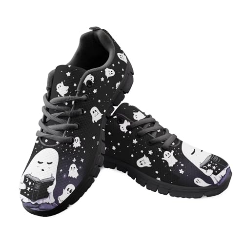 Kuiaobaty Damen Pumpkin Laufschuhe Walking Sneaker Kaninchen Leichte Arbeitsschuhe zum Wandern Joggen, Ghost Reading Book, 40.5 EU Kuiaobaty Damen Pumpkin Laufschuhe Walking Sneaker Kaninchen Leichte Arbeitsschuhe zum Wandern Joggen, Ghost Reading Book, 40.5 EU von Kuiaobaty