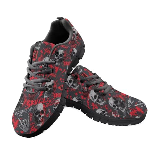 Kuiaobaty Damen Pumpkin Laufschuhe Walking Sneaker Kaninchen Leichte Arbeitsschuhe zum Wandern Joggen, Punk Art Skulls, 41.5 EU Kuiaobaty Damen Pumpkin Laufschuhe Walking Sneaker Kaninchen Leichte Arbeitsschuhe zum Wandern Joggen, Punk Art Skulls, 41.5 EU von Kuiaobaty