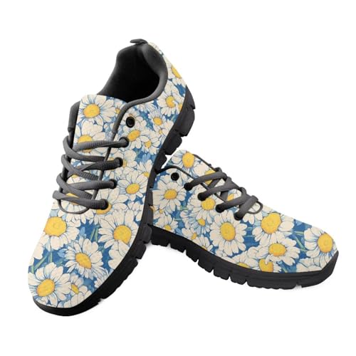 Kuiaobaty Damen Pumpkin Laufschuhe Walking Sneaker Kaninchen Leichte Arbeitsschuhe zum Wandern Joggen, Weißer Gänseblümchen, 36.5 EU Kuiaobaty Damen Pumpkin Laufschuhe Walking Sneaker Kaninchen Leichte Arbeitsschuhe zum Wandern Joggen, Weißer Gänseblümchen, 36.5 EU von Kuiaobaty