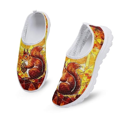 Kuiaobaty Damen Slip On Laufschuhe Atmungsaktiv Mesh Sneaker rutschfeste Turnschuhe für Arbeit Fitness Jogging, Eichhörnchen, 40.5 EU Kuiaobaty Damen Slip On Laufschuhe Atmungsaktiv Mesh Sneaker rutschfeste Turnschuhe für Arbeit Fitness Jogging, Eichhörnchen, 40.5 EU von Kuiaobaty