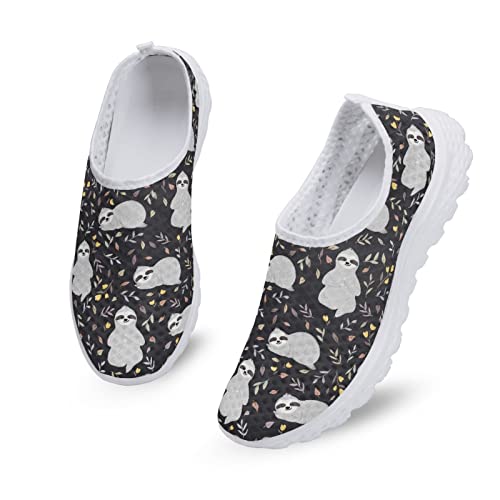 Kuiaobaty Damen Slip-on Turnschuhe Mesh Flache Schuhe Sport Sneakers Damen Laufschuhe Work Out Schuhe Atmungsaktiv, Faultier Floral, 39.5 EU Kuiaobaty Damen Slip-on Turnschuhe Mesh Flache Schuhe Sport Sneakers Damen Laufschuhe Work Out Schuhe Atmungsaktiv, Faultier Floral, 39.5 EU von Kuiaobaty