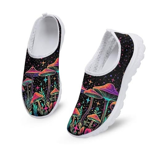 Kuiaobaty Damen-Sneaker, bequem, weiche Sohle, Loafer, Schmetterling, Zuckerschädel, Sternen-Druck, leicht, Sneaker, Mädchen, Laufschuhe, Wanderschuhe, Magical Red Mushroom Stars, 40.5 EU Kuiaobaty Damen-Sneaker, bequem, weiche Sohle, Loafer, Schmetterling, Zuckerschädel, Sternen-Druck, leicht, Sneaker, Mädchen, Laufschuhe, Wanderschuhe, Magical Red Mushroom Stars, 40.5 EU von Kuiaobaty
