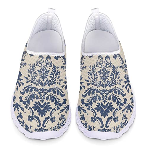 Kuiaobaty Damen-Sneaker, bequem, weiche Sohle, Schmetterling, Sugar Skull, Sternen-Druck, leicht, Sneaker, Mädchen, Laufschuhe, Vintage Batik Floral, 39.5 EU von Kuiaobaty