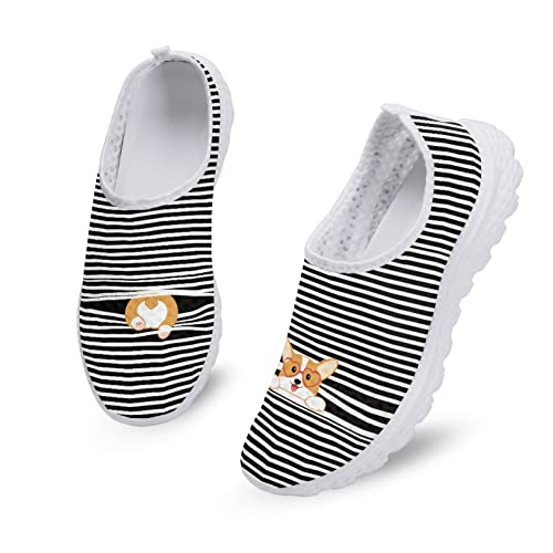 Kuiaobaty Damen Sneakers Komfort Sport Laufschuhe Atmungsaktiv Mesh Walking Sneakers Casual Loafer Sommer Clogs, Lustiger Corgi-Hund, 40.5 EU Kuiaobaty Damen Sneakers Komfort Sport Laufschuhe Atmungsaktiv Mesh Walking Sneakers Casual Loafer Sommer Clogs, Lustiger Corgi-Hund, 40.5 EU von Kuiaobaty