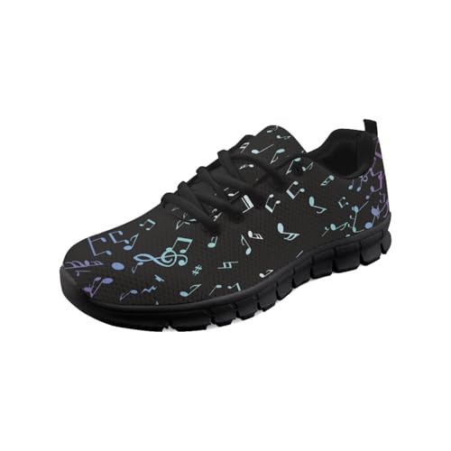Kuiaobaty Damen-Sportschuhe, leichte Krankenschwester-Arbeitsschuhe, Tier, Blumen, Camouflage-Muster, Turnschuhe für Tanz, Damen-Turnschuhe, Musiknotizen, 42 EU von Kuiaobaty