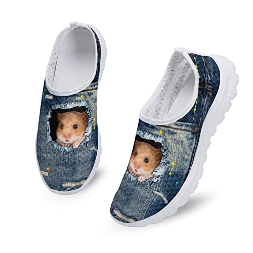 Kuiaobaty Damen Wanderschuhe, Schwein Welpe Floral Slip on Leichter Sneaker für Arbeit Freizeitschuhe Atmungsaktiv Mesh Flach Trainer, Meerschweinchen, 39 EU Kuiaobaty Damen Wanderschuhe, Schwein Welpe Floral Slip on Leichter Sneaker für Arbeit Freizeitschuhe Atmungsaktiv Mesh Flach Trainer, Meerschweinchen, 39 EU von Kuiaobaty